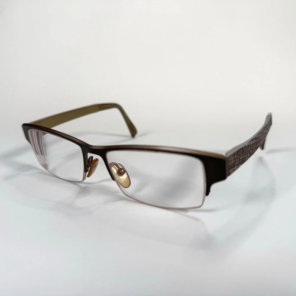 Jean LaFont Harmonie‎ 436 Eyeglasses Frame Only 51-17-135 Womens France Half Rim